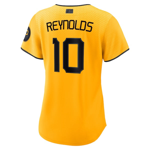 Bryan Reynolds Pittsburgh Pirates Nike Women's 2023 City Connect Replica Player Jersey - Gold - Image 2