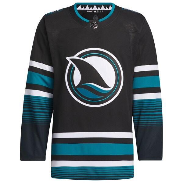 San Jose Sharks adidas Alternate Authentic Primegreen Jersey - Black - Image 2