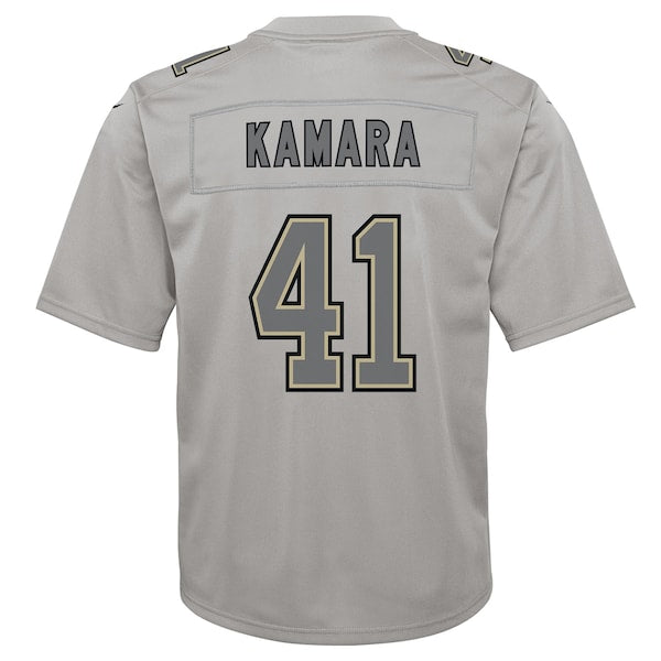 Alvin Kamara New Orleans Saints Nike Youth Atmosphere Game Jersey - Gray - Image 3