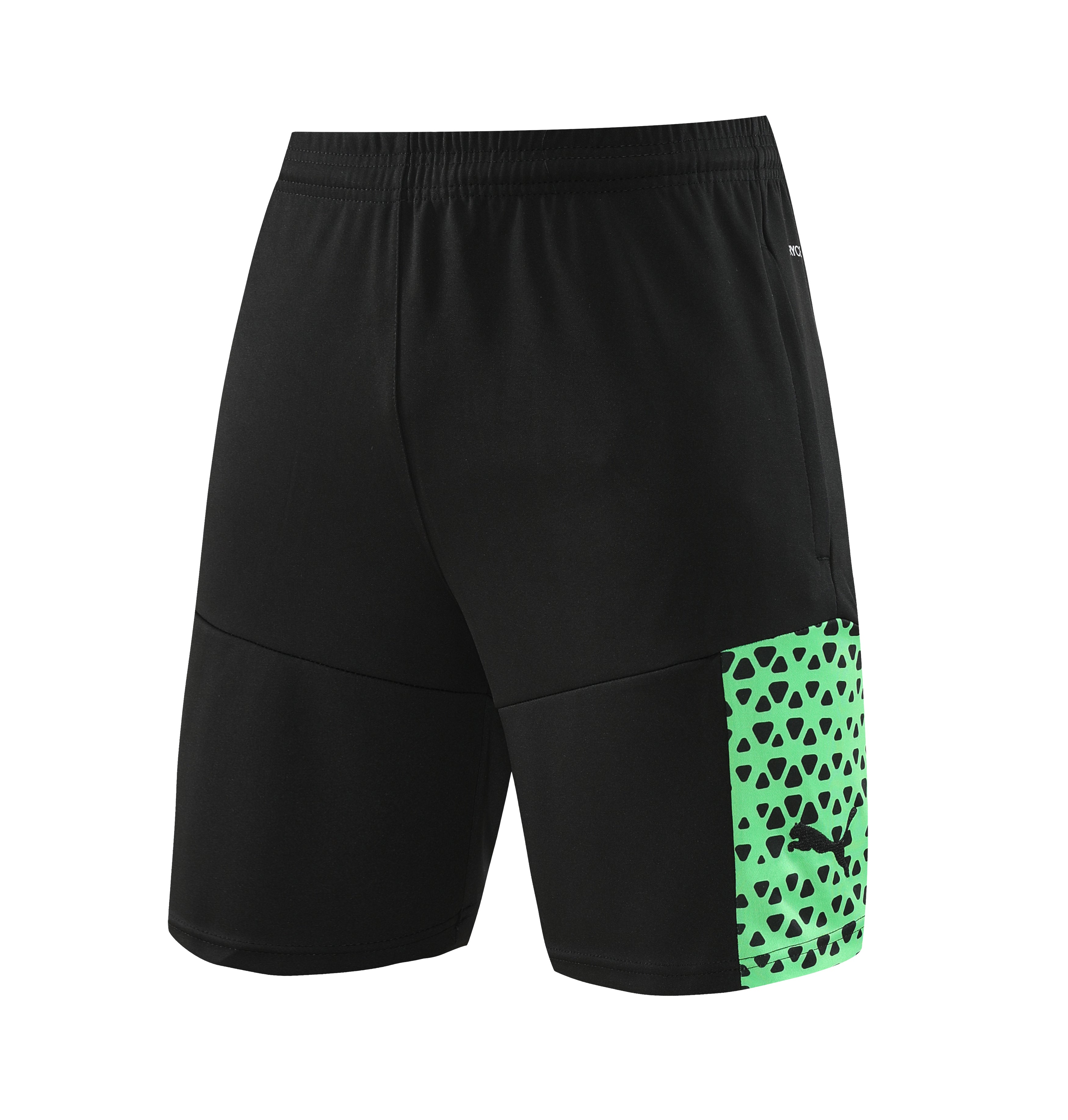 Puma Short Sleeve Training Jersey Set-PD02-Green/Black - Image 4