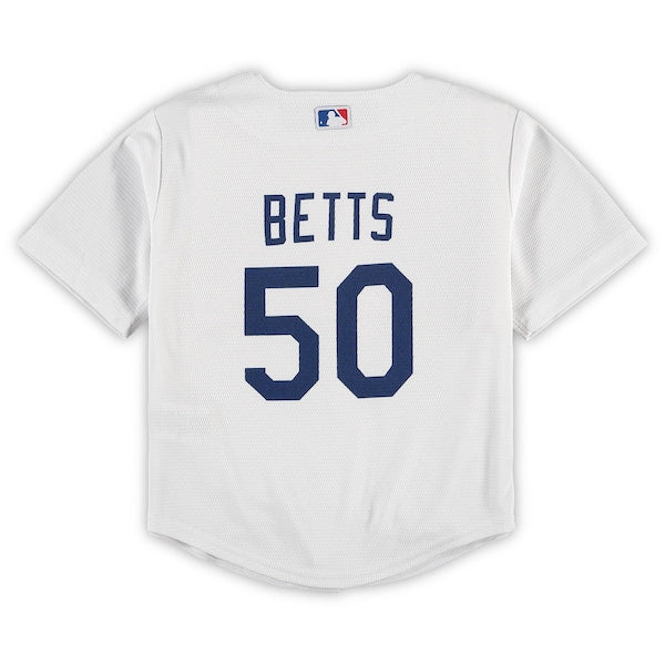 Mookie Betts Los Angeles Dodgers Nike Toddler Home Replica Player Jersey - White - Image 3