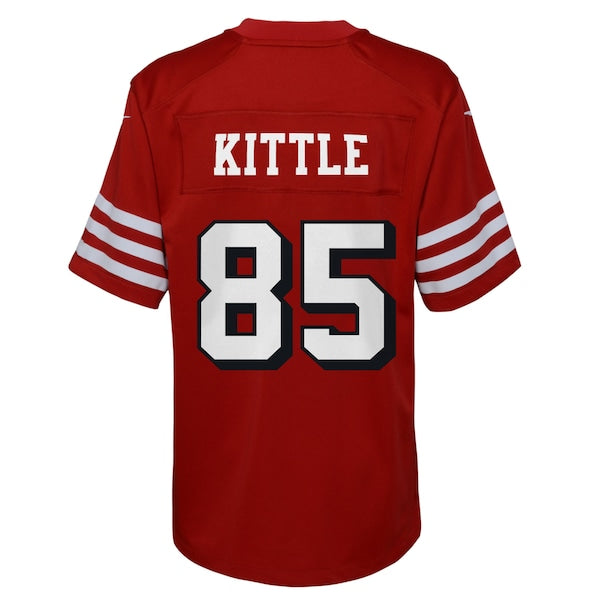 George Kittle San Francisco 49ers Nike Youth Game Jersey - Scarlet - Image 3
