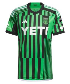 Alternative view of Austin FC adidas 2024 Las Voces Kit Authentic Jersey - Green