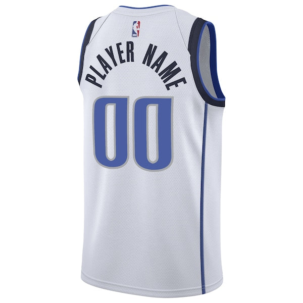 Dallas Mavericks Nike 2020/21 Swingman Custom Jersey - Association Edition - White - Image 3