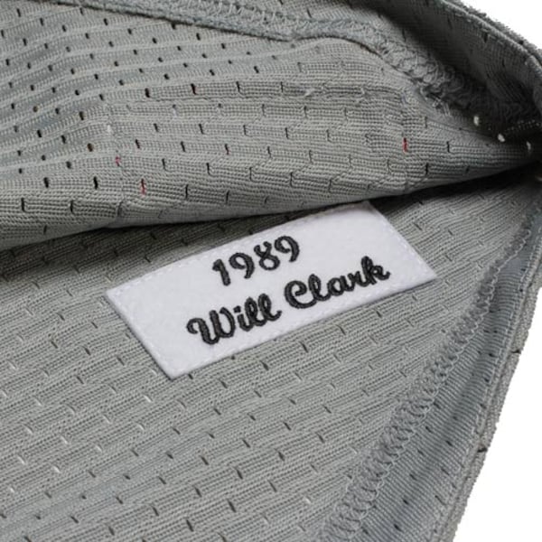 Will Clark San Francisco Giants 1989 Authentic Cooperstown Collection Batting Practice Jersey - Gray - Image 6