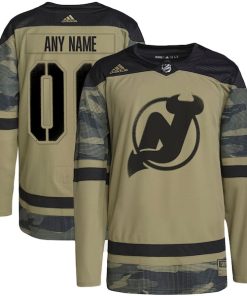 New Jersey Devils adidas Military Appreciation Team Authentic Custom Practice Jersey - Camo