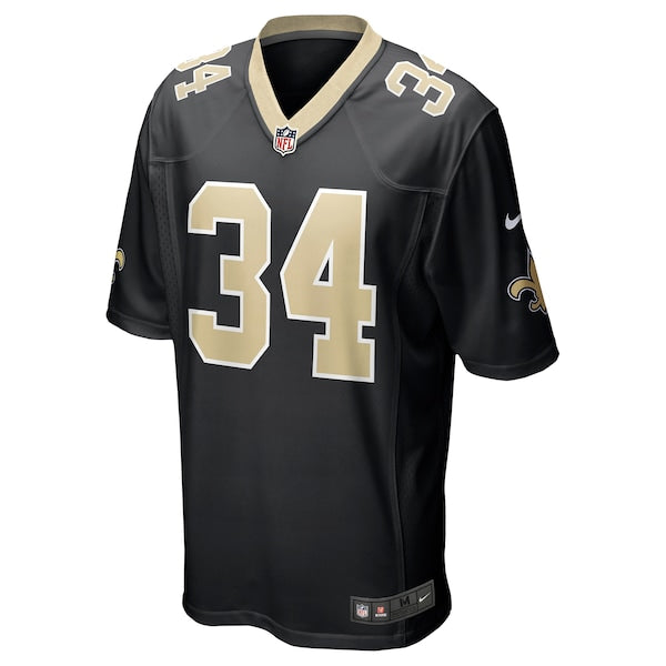 Tony Jones Jr. New Orleans Saints Nike Player Game Jersey - Black - Image 2