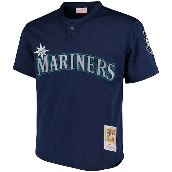 Ken Griffey Jr. Seattle Mariners Cooperstown Collection Mesh Batting Practice Jersey - Navy/Royal - Image 3