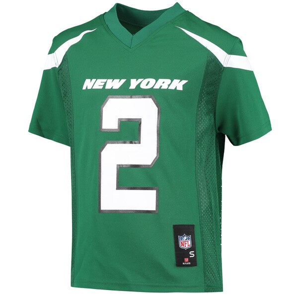 Zach Wilson New York Jets Youth Replica Player Jersey - Green - Image 2