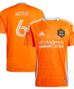 Artur Houston Dynamo FC adidas 2025 Season 20 Replica Player Jersey - Orange
