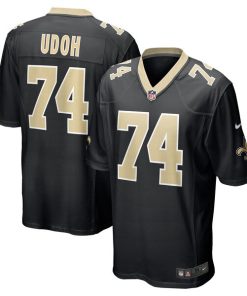 Olisaemeka Udoh New Orleans Saints Nike  Game Jersey -  Black