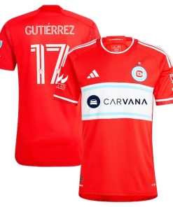 Brian Gutierrez Chicago Fire adidas 2024 Return To Red Authentic Player Jersey - Red