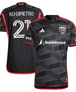 Theodore Ku-Dipietro D.C. United adidas 2024 The Icon Kit Authentic Player Jersey?¨C Black