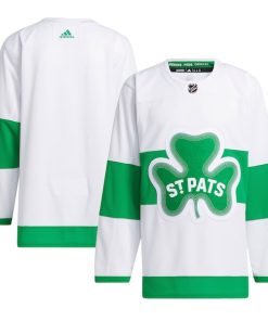 Toronto Maple Leafs adidas St. Patricks Alternate Primegreen Authentic Jersey - White