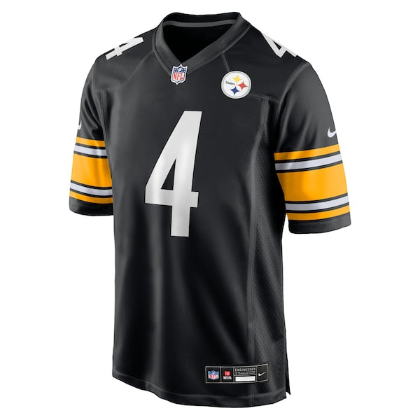 DK Metcalf Pittsburgh Steelers Nike Youth Game Player Jersey - Black - Image 2