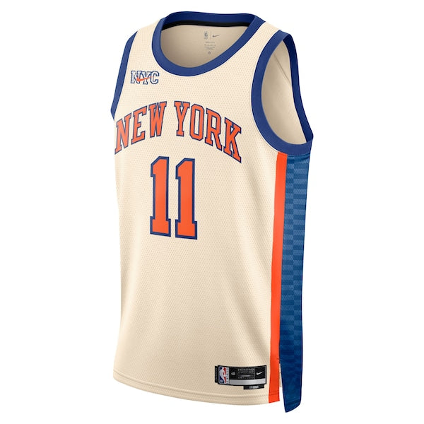 Jalen Brunson New York Knicks Nike Unisex 2025/26 Swingman Jersey - Cream - City Edition - Image 3