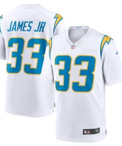 Alternative view of Derwin James Los Angeles Chargers Nike Game Jersey - White/Navy/Royal
