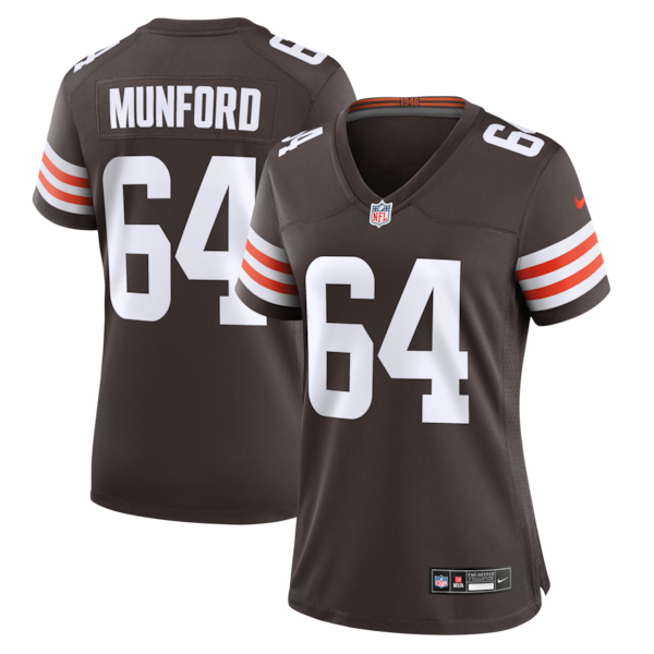 Thayer Munford Cleveland Browns Nike Women's Team Game Jersey - Brown
