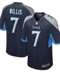 Malik Willis Tennessee Titans Nike Player Game Jersey - Navy/Light Blue