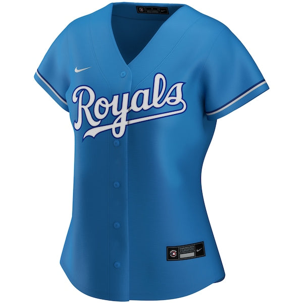 Kansas City Royals Nike Women's Alternate Replica Team Jersey - Light Blue - Image 2