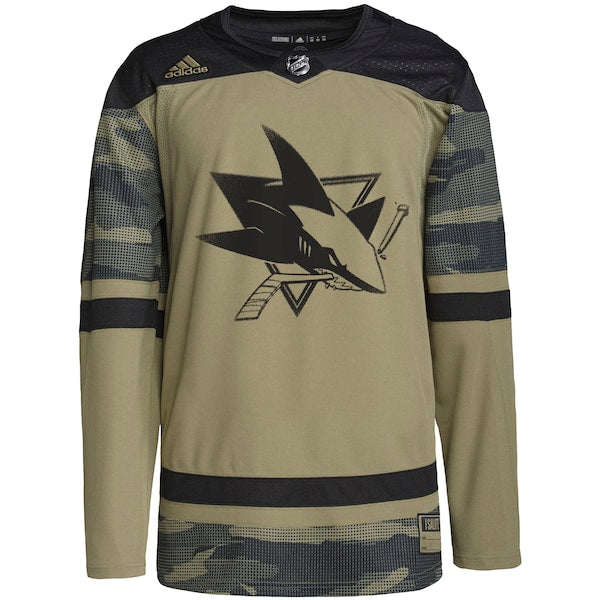 San Jose Sharks adidas Military Appreciation Team Authentic Practice Jersey - Camo - Image 2