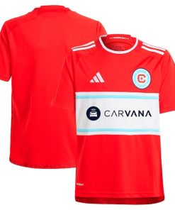 Chicago Fire adidas Youth 2024 Return To Red Replica Jersey?¨C Red