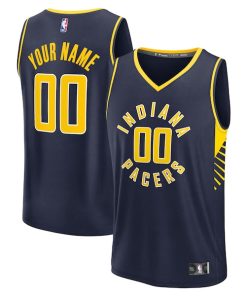 Indiana Pacers  Fast Break Custom Jersey - Icon Edition - Navy