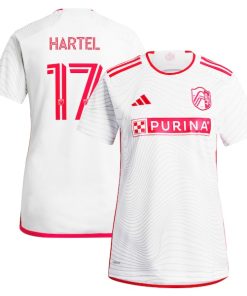 Marcel Hartel St. Louis City SC adidas Women's 2024 The Confluence Kit Replica Player Jersey - White