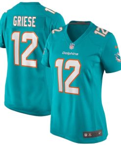 Bob Griese Miami Dolphins Nike Women's Game Retired Player Jersey - Aqua/White