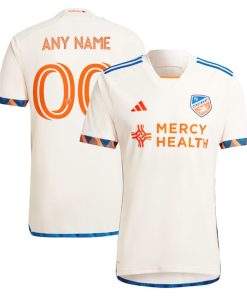 FC Cincinnati adidas 2024 The Canvas Kit Replica Custom Jersey - White