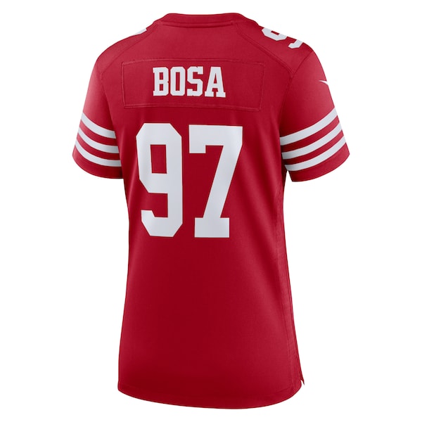 Nick Bosa San Francisco 49ers Nike Women's Super Bowl LVIII Game Jersey - Scarlet - Image 3