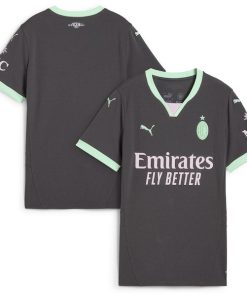 AC Milan Puma Women's 2024/25 Third Replica Jersey - Charcoal/White