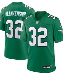 Alternative view of Reed Blankenship Philadelphia Eagles Nike Alternate Game Jersey -  Kelly Green/Green
