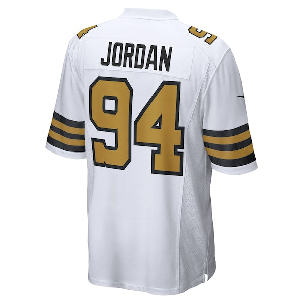 Cameron Jordan New Orleans Saints Nike Alternate Game Jersey - White/Black - Image 2