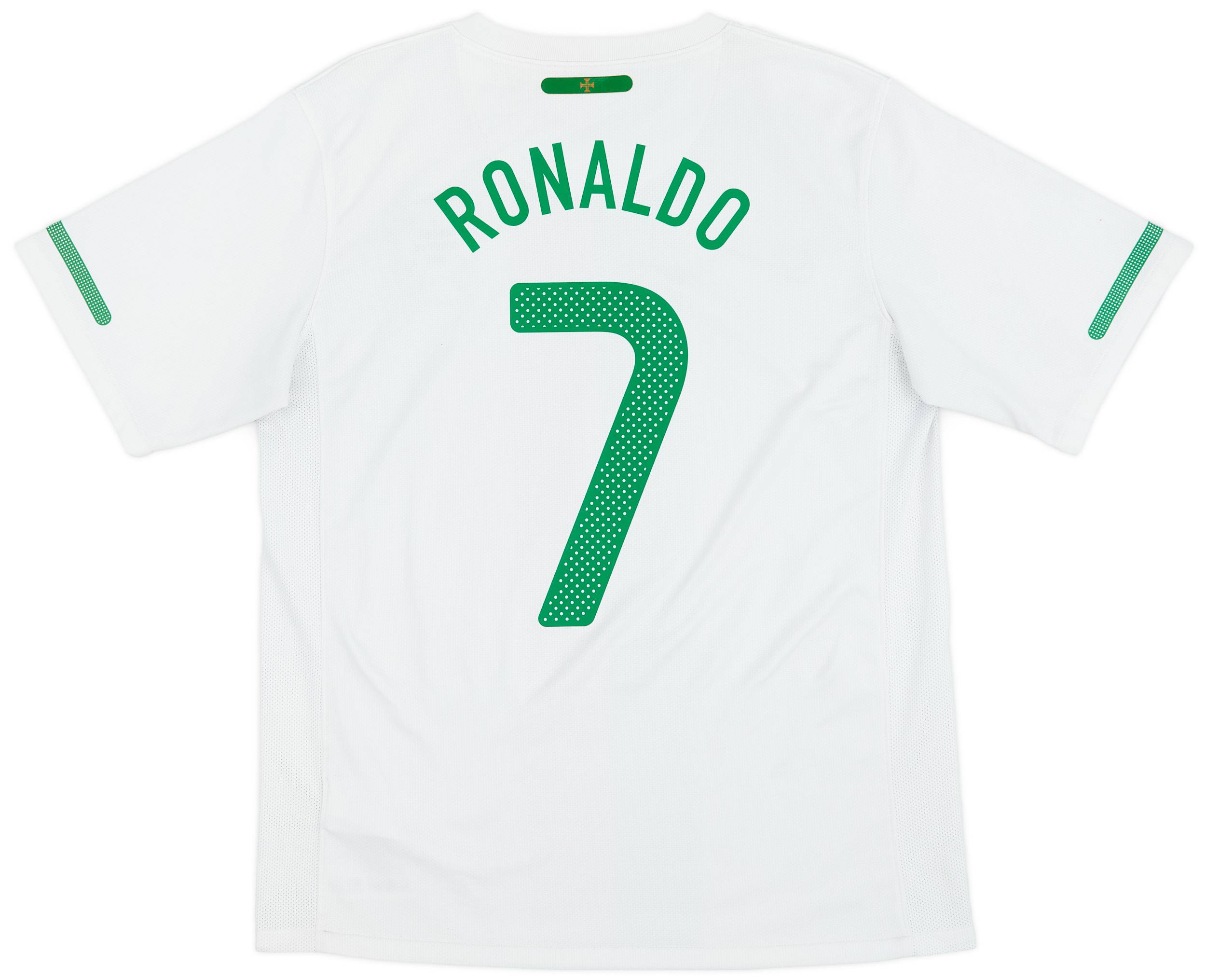 Cristiano Ronaldo Nike 2010 Portugal Away Replia Jersey - White - Image 2