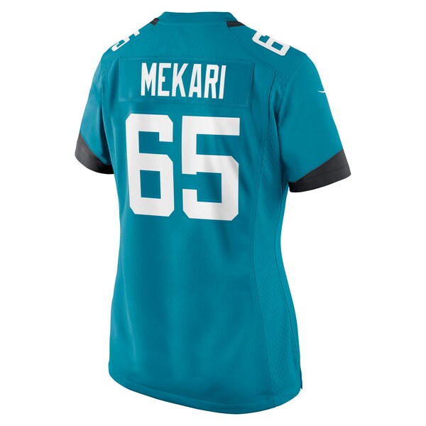 Patrick Mekari Jacksonville Jaguars Nike Women's Team Game Jersey - Teal - Image 3