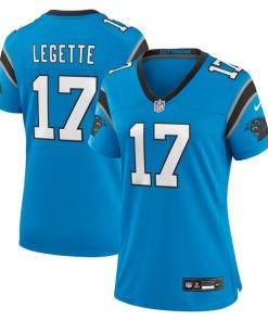 Alternative view of Xavier Legette Carolina Panthers Nike Women's Alternate Game Jersey -  Blue/Black