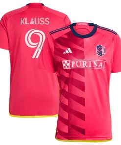 Jo?o Klauss St. Louis City SC adidas 2024 CITY Kit Replica Jersey - Red