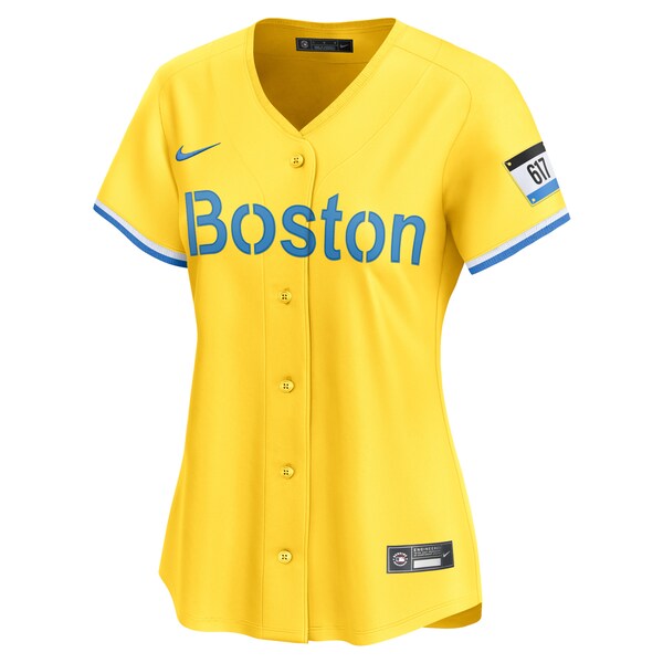 Boston Red Sox Nike Women's City Connect Limited Jersey - Gold - Image 2