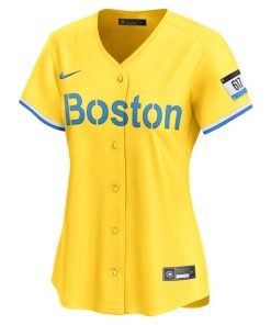 Alternative view of David Ortiz Boston Red Sox Nike Women's City Connect Retired Player Jersey - Gold