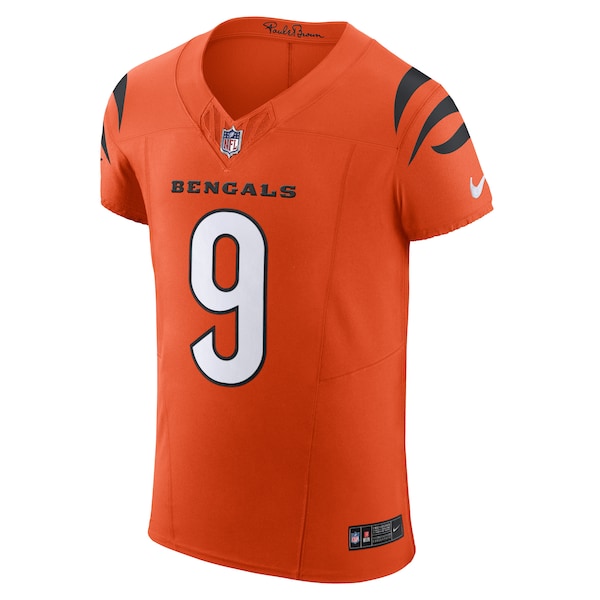 Joe Burrow Cincinnati Bengals Nike Vapor F.U.S.E. Elite Jersey - Orange - Image 2