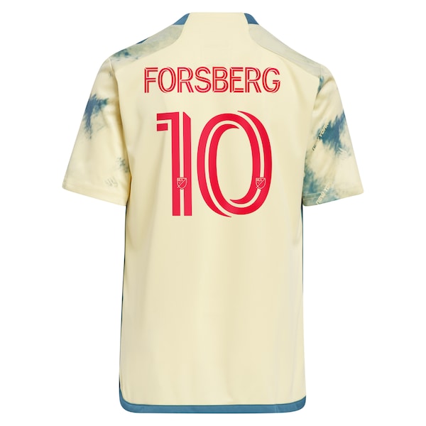 Emil Forsberg New York Red Bulls adidas Youth 2024 Daniel Patrick Kit Replica Player Jersey?ยจC Yellow - Image 3