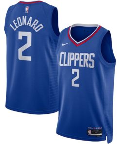 Kawhi Leonard LA Clippers Nike Unisex Swingman Jersey - Icon Edition - Royal/White
