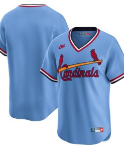 Alternative view of St. Louis Cardinals Nike Cooperstown Collection Limited Jersey - White/Blue