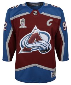 Alternative view of Gabriel Landeskog Colorado Avalanche Preschool Home 2022 Stanley Cup Champions Premier Player Jersey - Burgundy
