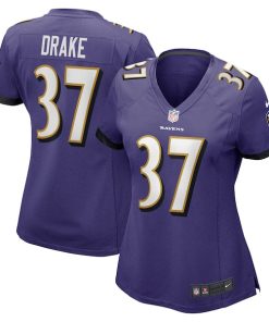 Kenyan Drake Baltimore Ravens Nike Women's  Game Jersey -  Purple