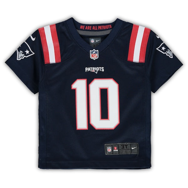 Mac Jones New England Patriots Nike Toddler Game Jersey - Navy - Image 2