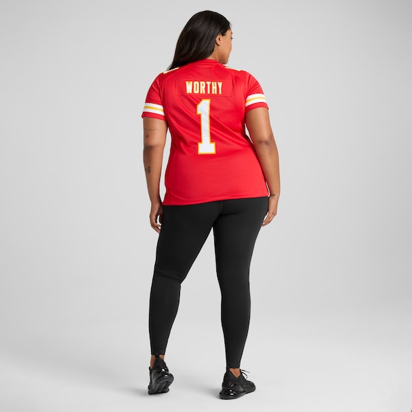 Xavier Worthy Kansas City Chiefs Nike Women's Game Jersey - Red - Image 2