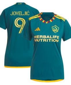 Dejan Joveljic LA Galaxy adidas Women's 2024 LA Kit Replica Player Jersey - Green
