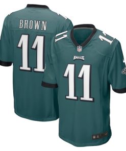 A.J. Brown Philadelphia Eagles Nike Player Game Jersey - Midnight Green/White